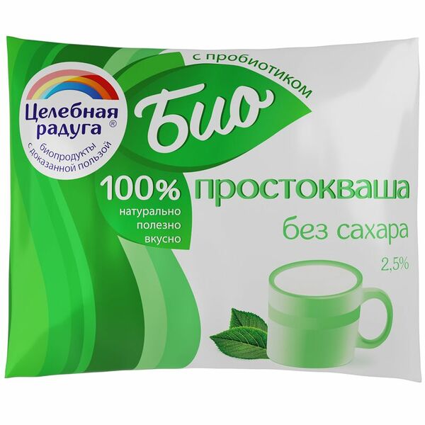 Биопростокваша Целебная радуга Снежинка 2.5%, 250мл