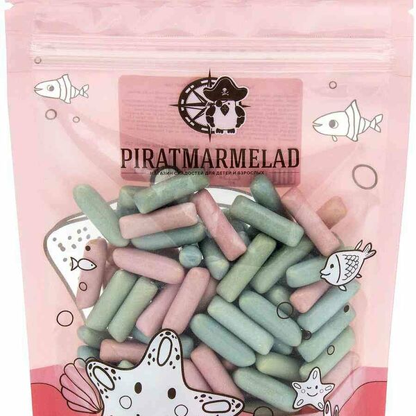 Конфеты жевательные Piratmarmelad вкус жвачки Бабл-гам