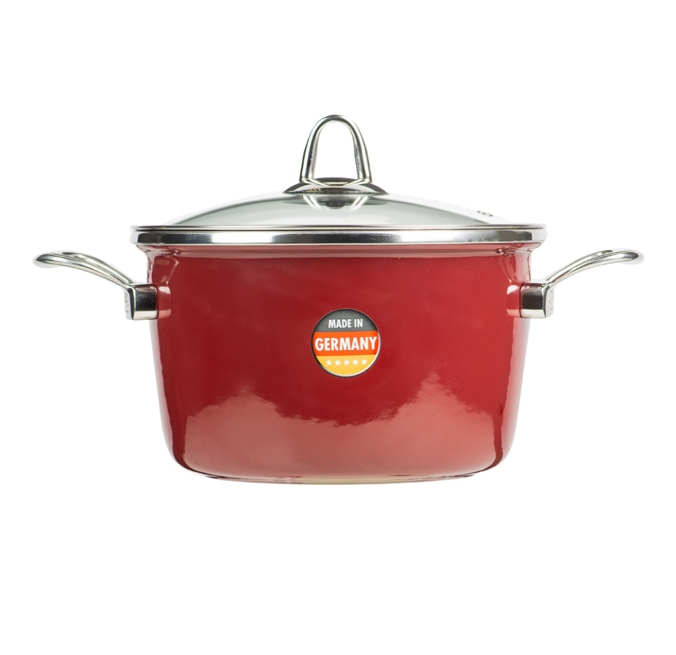 

Кастрюля с крышкой KOCHSTAR Copper Core Cookware диаметр 20 см, 3,7 л эмаль, цвет бордо, Германия