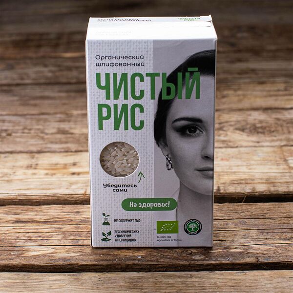 Белый шлифованный рис Био