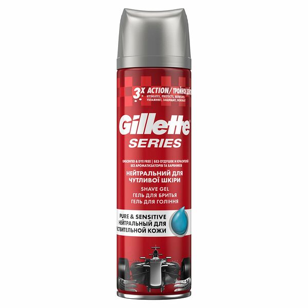 Гель для бритья Gillette Series для чувствительной кожи