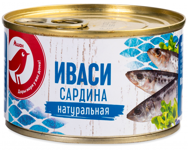 Сардина АШАН Красная птица Иваси