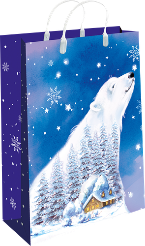 Пакет пластиковый АРТ ДИЗАЙН Новый год, размер ХL, 32х39см, в ассортименте 