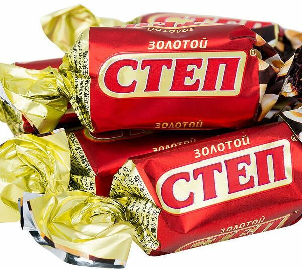 Конфеты Степ золотой