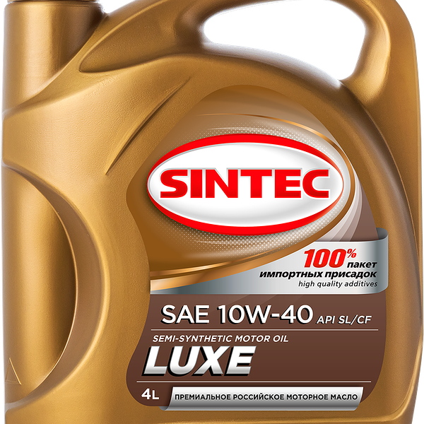 Масло моторное SINTEC Luxe 5000 10W-40 SL/CF, полусинтетическое, 4л