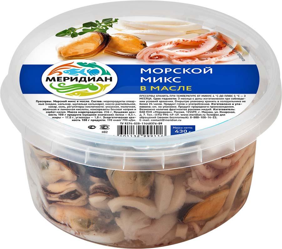 

Морской коктейль Меридиан в масле