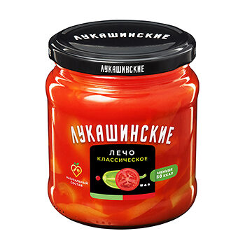 Лечо Лукашинские классическое натуральное 450 г