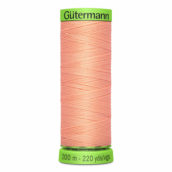 744581 Нить Extra Fine 150 для особо деликатных тканей, 200м, 100% п/э Gutermann(586 спелый персик)