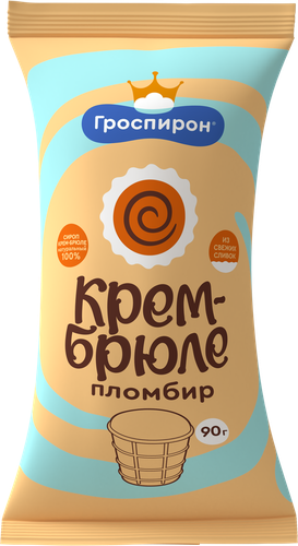 

Мороженое Гроспирон Крем-брюле в вафельном стаканчике 90 г