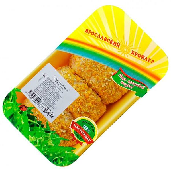 Шницель куриный Ярославский Бройлер рубленый охлажденный