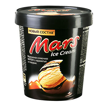 Mars сливочное мороженое с карамелью, ведерко, 300г