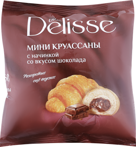 

Круассаны DELISSE с начинкой со вкусом шоколада, 300г