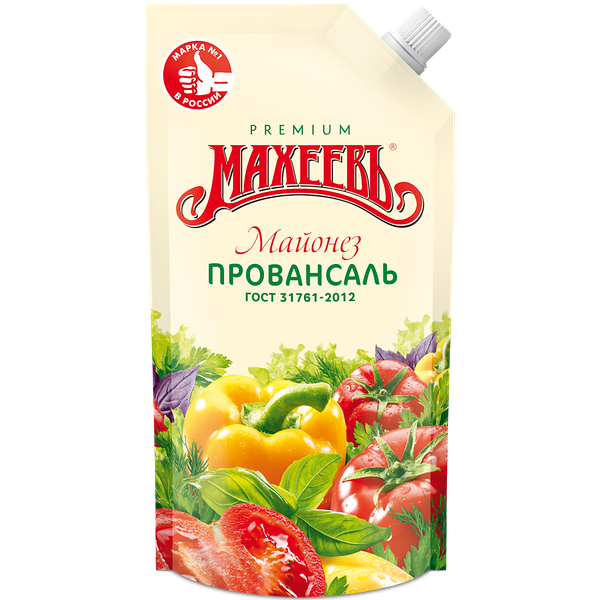 Майонез Махеевъ Провансаль жир. 50,5% дой-пак 190г/200мл