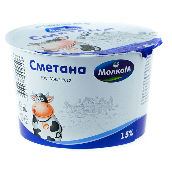 Сметана МолкоМ 15%