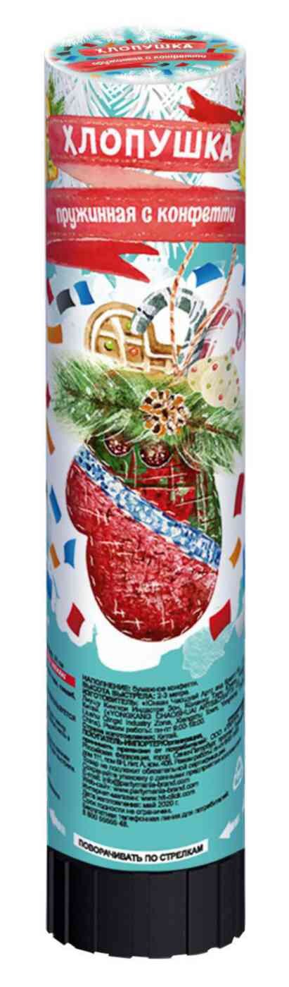 

Хлопушка пружинная Partymania Зимнее настроение 21 см