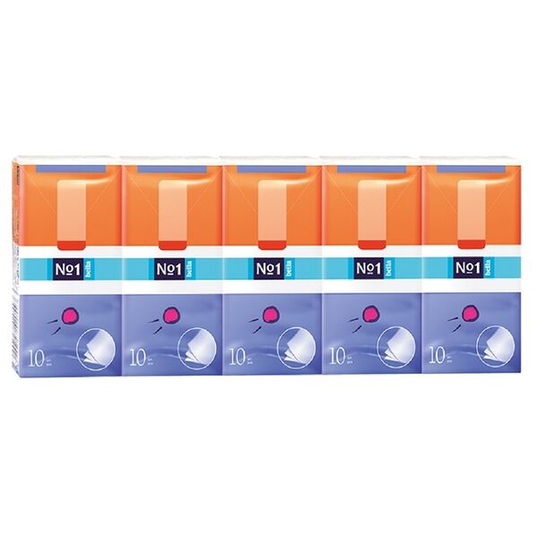 Платочки Bella Classic носовые гигиенические 3 слоя 10 шт, 10 уп