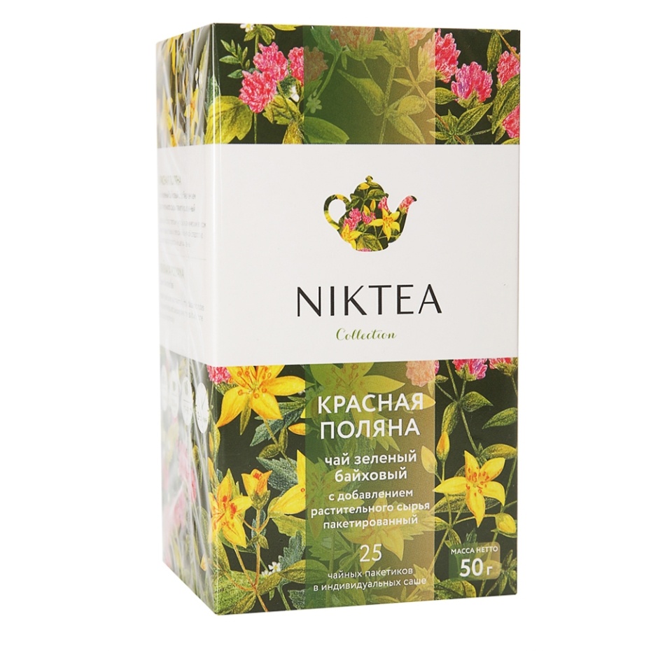 

Чай зеленый Niktea Красная Поляна в пакетиках 25 шт. 43.75 г