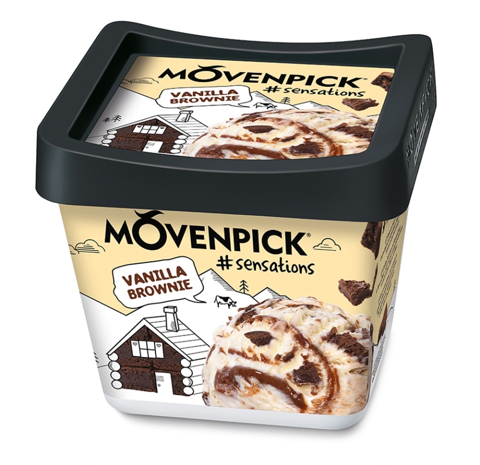

Мороженое пломбир Mövenpick Vanilla Brownie 552 г