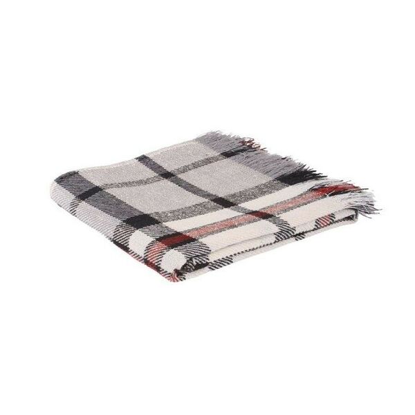 Плед Mona Liza Триумф в клетку, 140х205см, серый, 45%х/б,55%пэ, 265г/м2