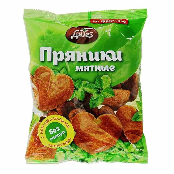 Пряники DiYes Мятные на фруктозе