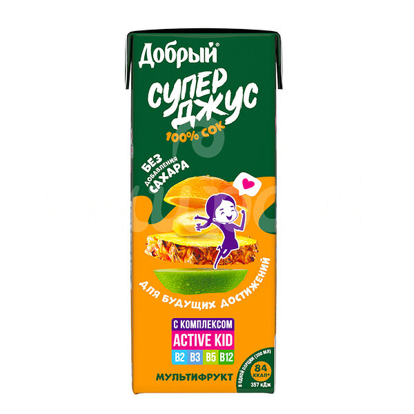 Детское питание Нектар Добрый 0.2л Мультифрукт с 11мес