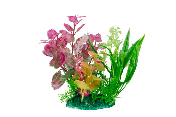 HOMEFISH Людвигия растение для аквариума пластиковое с грузом 11см