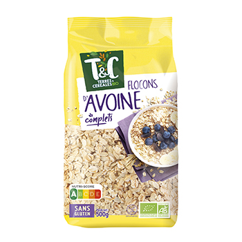 

Хлопья Terres&Cereales овсяные Био Cereco 500г, Франция