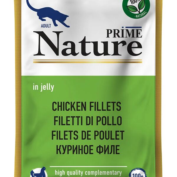 Влажный корм для кошек Prime Nature Куриное филе в желе 100г