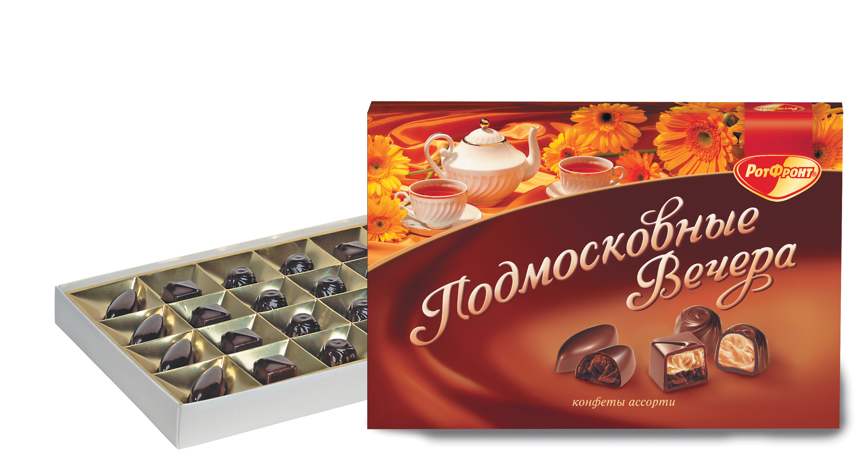 

Конфеты Рот Фронт Подмосковные вечера Ассорти, 200 г