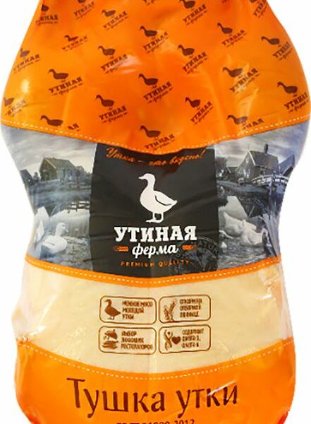 Тушка утки Утиная ферма потрошеная замороженная