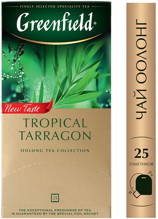 

Чай зеленый Greenfield Tropical Tarragon оолонг с ароматом тархуна 37.5 г