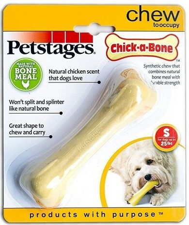 Игрушка с ароматом курочки Petstages Chick-A-Bone косточки (малая) для собак 11 см.