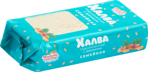 

Халва подсолнечная Мишкино Счастье неглазированная с арахисом 500 г