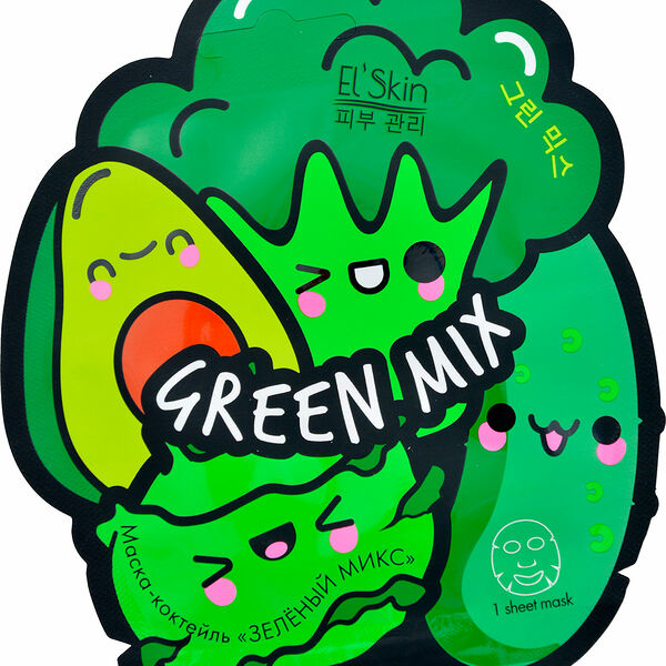 Маска-коктейль для лица Elskin Зеленый микс