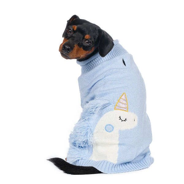 Свитер для собак XL голубой (унисекс)