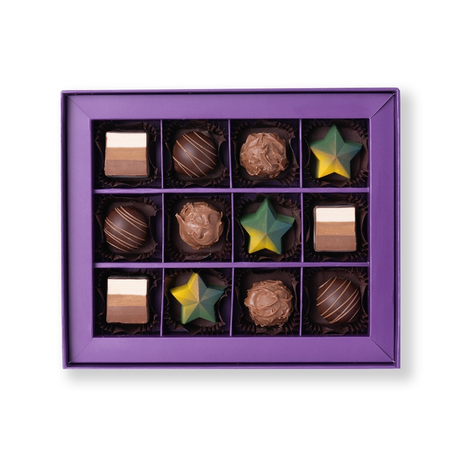 

Набор шоколадных конфет С 23 февраля 12 шт., «Азбука вкуса Selection» 170г, Россия