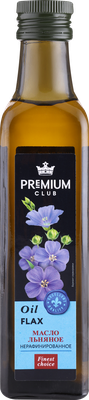 Масло льняное Premium club нерафинированное