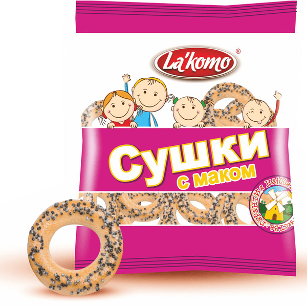 Сушки с маком La`komo 200г Беларусь
