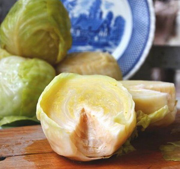 Капуста квашеная кочан белый