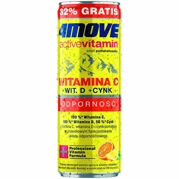 Напиток витаминизированный 4Move ActiveVItamin со вкусом апельсина 330мл
