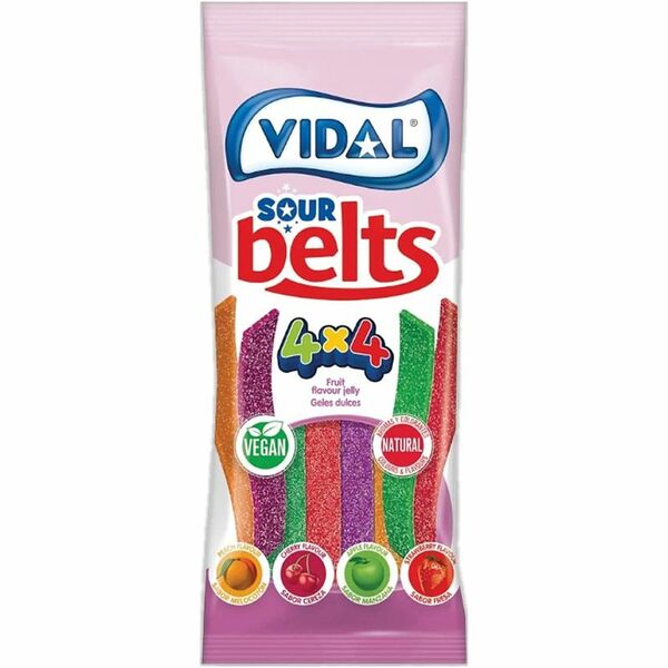 Мармелад Vidal Ленты 4х4 жевательный, 90г