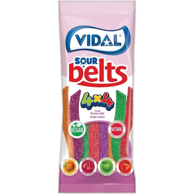 

Мармелад Vidal Ленты 4х4 жевательный, 90 г