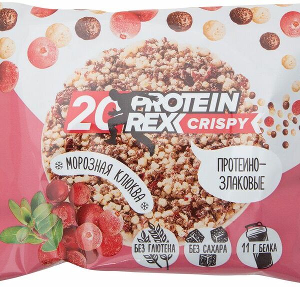 Протеиновое печенье Protein Rex Crispy морозная клюква 55 г