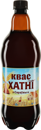 Квас Хатнi Спрауны фильтрованный пастеризованный газированный 900 мл