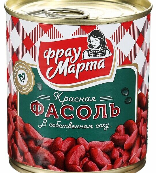 Фасоль Фрау Марта красная в собственном соку