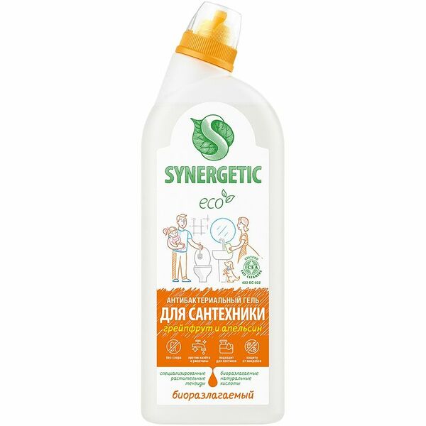 Средство для мытья сантехники Synergetic 5в1 биоразлагаемое