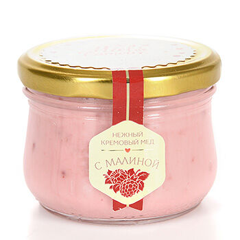 Крем-мёд липовый с малиной Miel de lamour