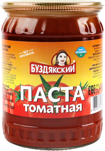 

Паста томатная БУЗДЯКСКИЙ, 500г