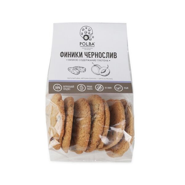 Печенье ремесленное Polba финики-чернослив 170 г