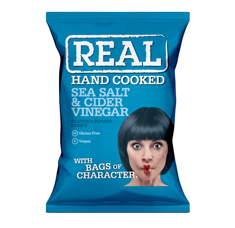 

Чипсы картофельные Real Handcooked с морской солью и солодовым уксусом 150 г
